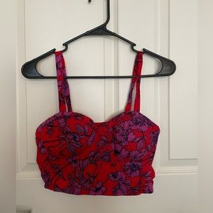 Floral bralette/crop top